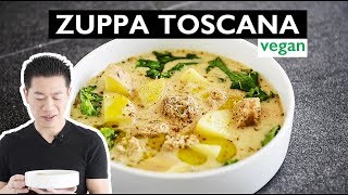 Vegan Zuppa Toscana Recipe  OLIVE GARDEN STYLE SOUP [upl. by Atilek969]