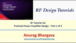 RF Design16 Practical Power Amplifier Design  Part 1 [upl. by Anotyal]