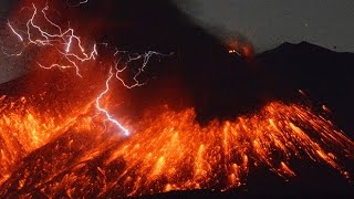 Watch Volcanic lightning seen as Sakurajima erupts spectacularly in southern Japan [upl. by Erdnaet]