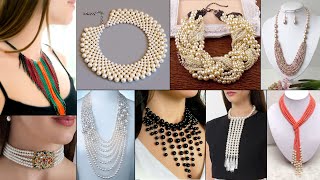 10 Handmade Necklace Ideas DIY beautiful Pearl Jewelry [upl. by Lorri]