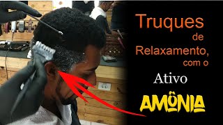 Como fazer Relaxamento cabelo masculino com tioglicolato de amônia em cabelo Crespo [upl. by Aihsad]