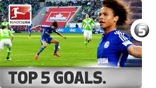 Leroy Sané – Top 5 Goals [upl. by Ahsercel]