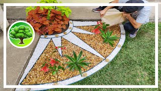 💚 DIY  DECORAÇÃO DE JARDIM 30  JARDIM CRIATIVO COM PEDRAS [upl. by Lamarre]