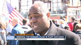 Waukegan gathers to remember 4 men killed in plant explosion [upl. by Lust]