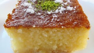 Turkish Revani  How to make semolina cake [upl. by Sisely]