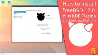 How to Install freeBSD 120 plus KDE Plasma and basic applications [upl. by Mlawsky131]