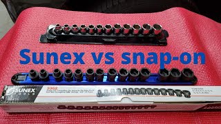 Best affordable socket set SUNEX vs SNAPON sunex sockets mechanic tools cheap sockets to have [upl. by Suehtomit]