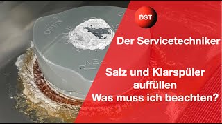 Salz und Klarspüler auffüllen [upl. by Brittan]