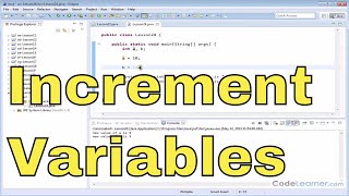 24  Incrementing and Decrementing Variables in Java Code [upl. by Spillar]