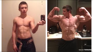 Shredded 18 year old Natural Bodybuilding Transformation  1318 years old [upl. by Siro]