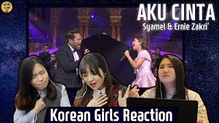 Korean Girls React to Aku Cinta ｜Syamel amp Ernie Zakri｜Blimey [upl. by Atinuhs]