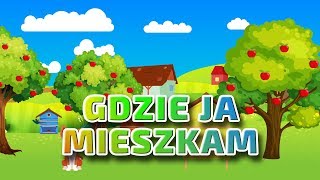 GDZIE JA MIESZKAM Nauka zwierząt gospodarstwa nazwy ich domów odgłosy  NAUKA PRZEZ ZABAWĘ❗ [upl. by Nilerual]