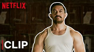 Aamir Khans Crazy Fight Scene  Dangal  Netflix India [upl. by Jessalyn]