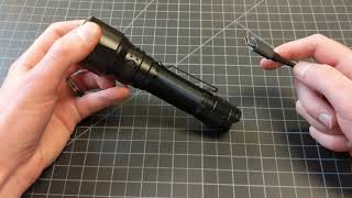 How to Charge a Tactical Flashlight [upl. by Emmalynne444]