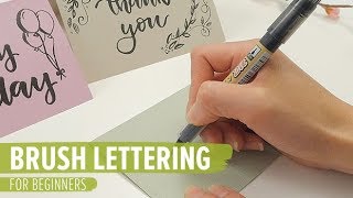 Brush Lettering for Beginners [upl. by Aidne808]