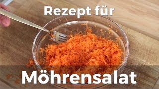 Möhrensalat zubereiten Rezept [upl. by Hen]