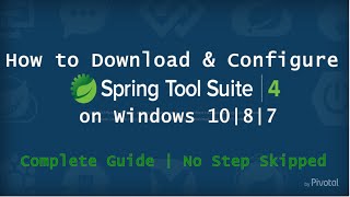 How to Download and Install STS Tool Suite on Windows  Spring boot [upl. by Amandi]