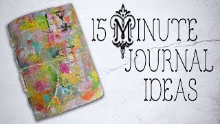 15 Min Art Journaling  Share amp Ideas [upl. by Aloeda]