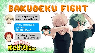 Bakudeku TRAPPED in an ELEVATOR 😬 BNHA Texts  MHA Chat [upl. by Toback405]