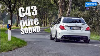 2018 MercedesAMG C43 430hp  pure SOUND 60FPS [upl. by Kaylil]