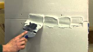 Finishing a Drywall Joint STEP 1 [upl. by Lattimer]