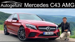 Mercedes C43 AMG CClass Facelift FULL REVIEW CClass CKlasse 2019  Autogefühl [upl. by Ellevehs]