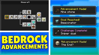 How YOU can UNLOCK Minecraft Java Advancements on Minecraft BedrockPE [upl. by Rosaleen356]