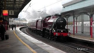 LMS Jubilee 45699 Galatea hammers through Penrith 231013 [upl. by Perkoff]