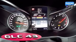 MercedesAMG GLC 43  0257 kmh acceleration 60FPS [upl. by Jodi]