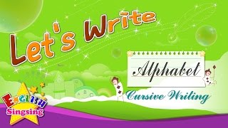 Lets Write  Cursive Writing  Alphabet A to Z  How to Write abc for kids [upl. by Barty429]