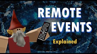 Remote Events Explained  Roblox Studio [upl. by Horlacher]