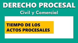 Tiempo de los Actos Procesales [upl. by Folberth864]