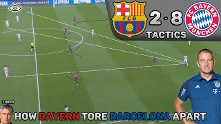 How Bayern Tore Barcelona Apart Barcelona 28 Bayern Munich  Tactics Analysis  Highlights [upl. by Carnahan831]