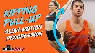 How To Do Kipping Pull Ups Slow Motion Progression [upl. by Nyrb]