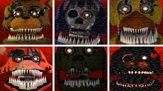 INSANITY ALL JUMPSCARES ALL INSANE ANIMATRONICS [upl. by Dexter]