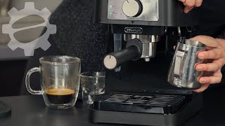 DeLonghi Stilosa EC260 Espresso Machine  Crew Review [upl. by Anilasor115]