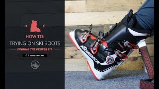 Helpful Hints  How To Try On New Ski Boots [upl. by Stets]