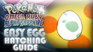 Pokemon ORAS EASY Egg Hatching Guide  Mootypwns [upl. by Maroj937]