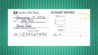 How to Deposit A Check [upl. by Nwahsud]