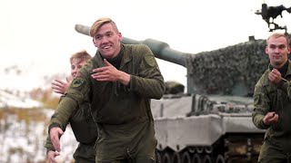 Hæren danser BlimE dansen 2019Norwegian army dancing to quotMore than enoughquot kids friendship dance [upl. by Doownelg]