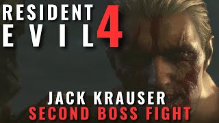 Resident Evil 4 Remake  Jack Krauser second boss fight chapter 14 [upl. by Apollus113]