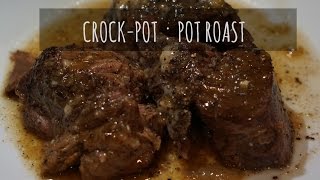 Slow Cooker Crock Pot POT ROAST  Margot Brown [upl. by Ajoop]