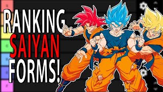 RANKING ALL SAIYAN FORMS  Dragon Ball Tier List [upl. by Eek]