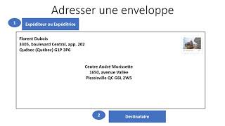adresser une enveloppe [upl. by Lraep]