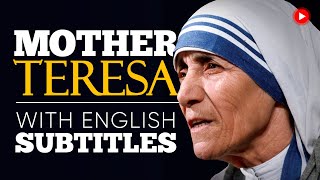 ENGLISH SPEECH  MOTHER TERESA Nobel Peace Prize Speech English Subtitles [upl. by Damas]