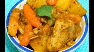 Pollo Guisado y Arroz Blanco Puertoriqueño Chicken stew with white rice [upl. by Chon]