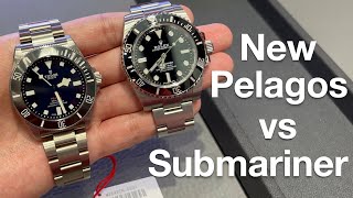 New 2022 TUDOR Pelagos 39 vs ROLEX Submariner Comparison Review [upl. by Goren]