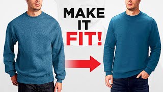 How To Tailor A Sweater To Fit PERFECTLY [upl. by Aslin]