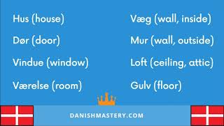 Basic Danish Vocabulary With examples Livestream [upl. by Charley]