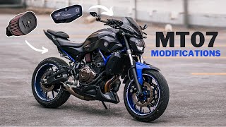 Yamaha MT 07 Modifications [upl. by Godiva23]